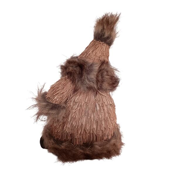 Gnome St Nicholas/Santa Straw with Faux Fur, Unique Christmas Decoration - Picture 5 of 8